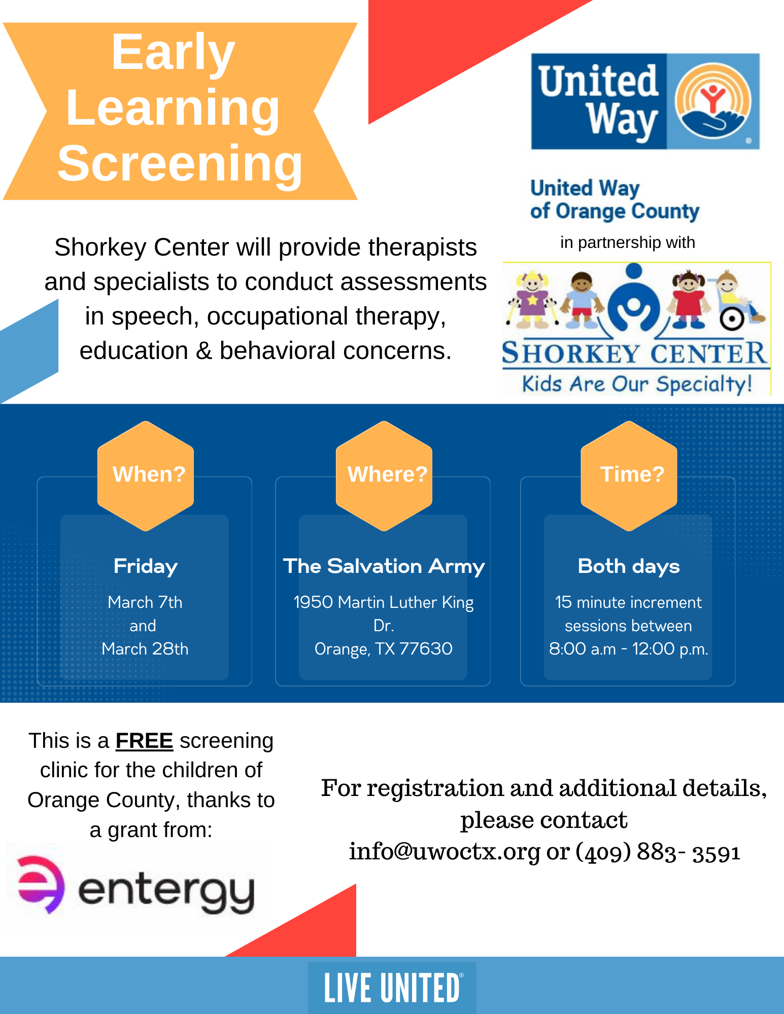 Early Learning Screening March 2025